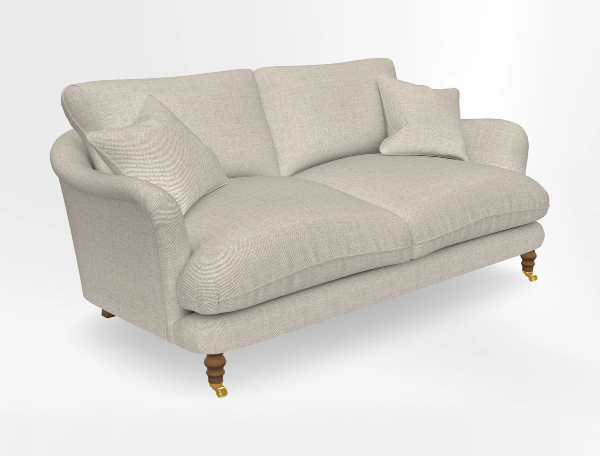 Pugin 3 Seater Sofa in V&A Threads of India Varanasi Wilderness Ink