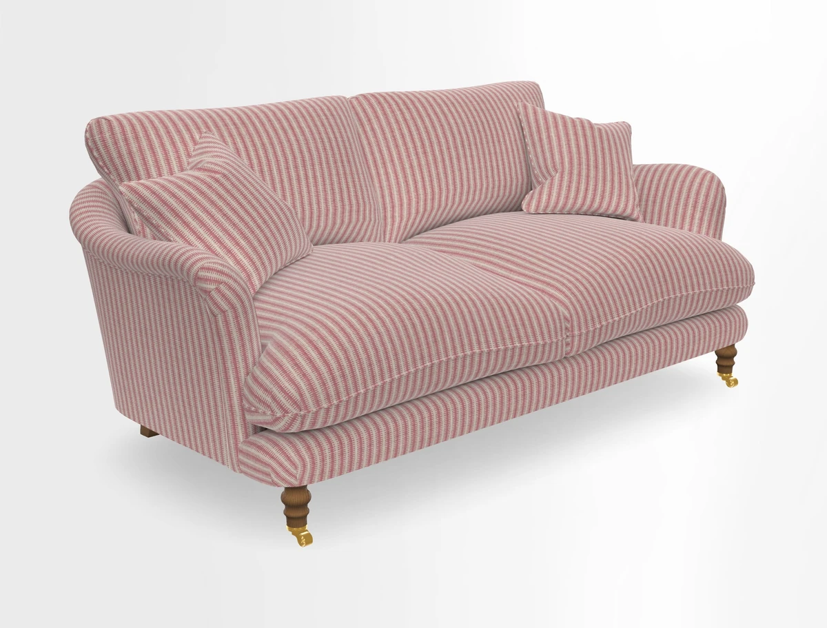 Pugin 3 Seater Sofa in V&A Threads of India Varanasi Wilderness Ink