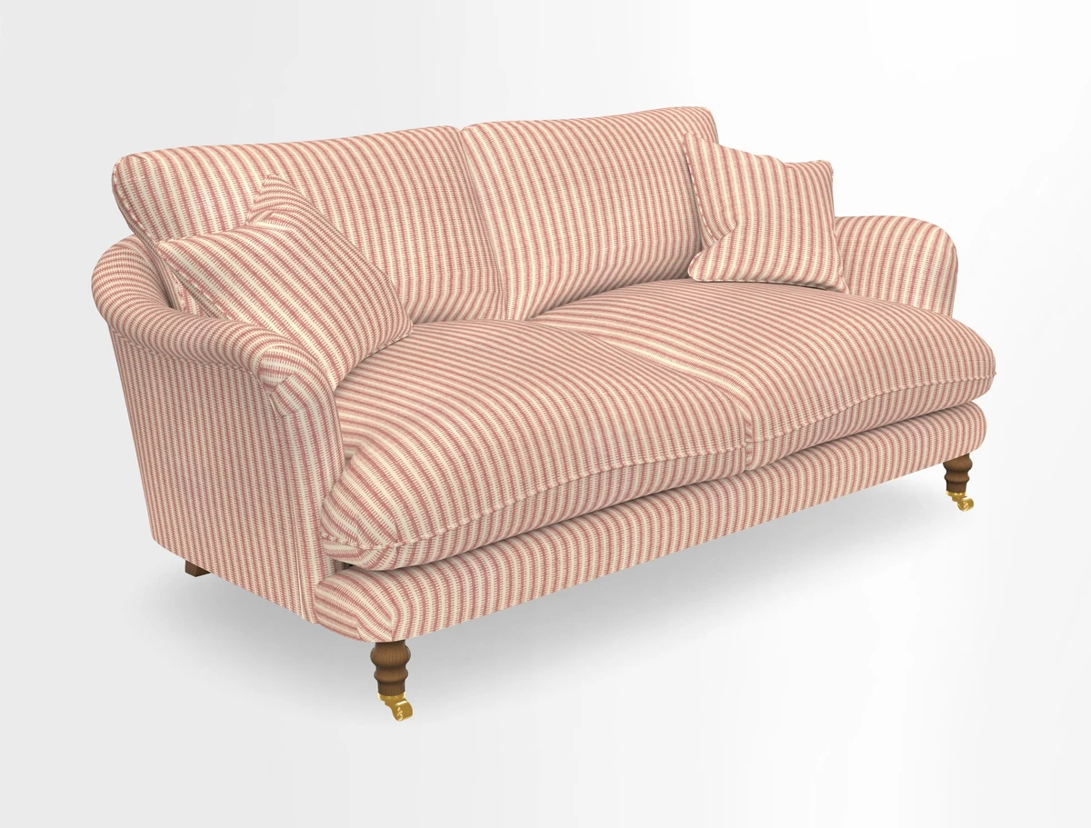 Pugin 3 Seater Sofa in V&A Threads of India Varanasi Wilderness Ink