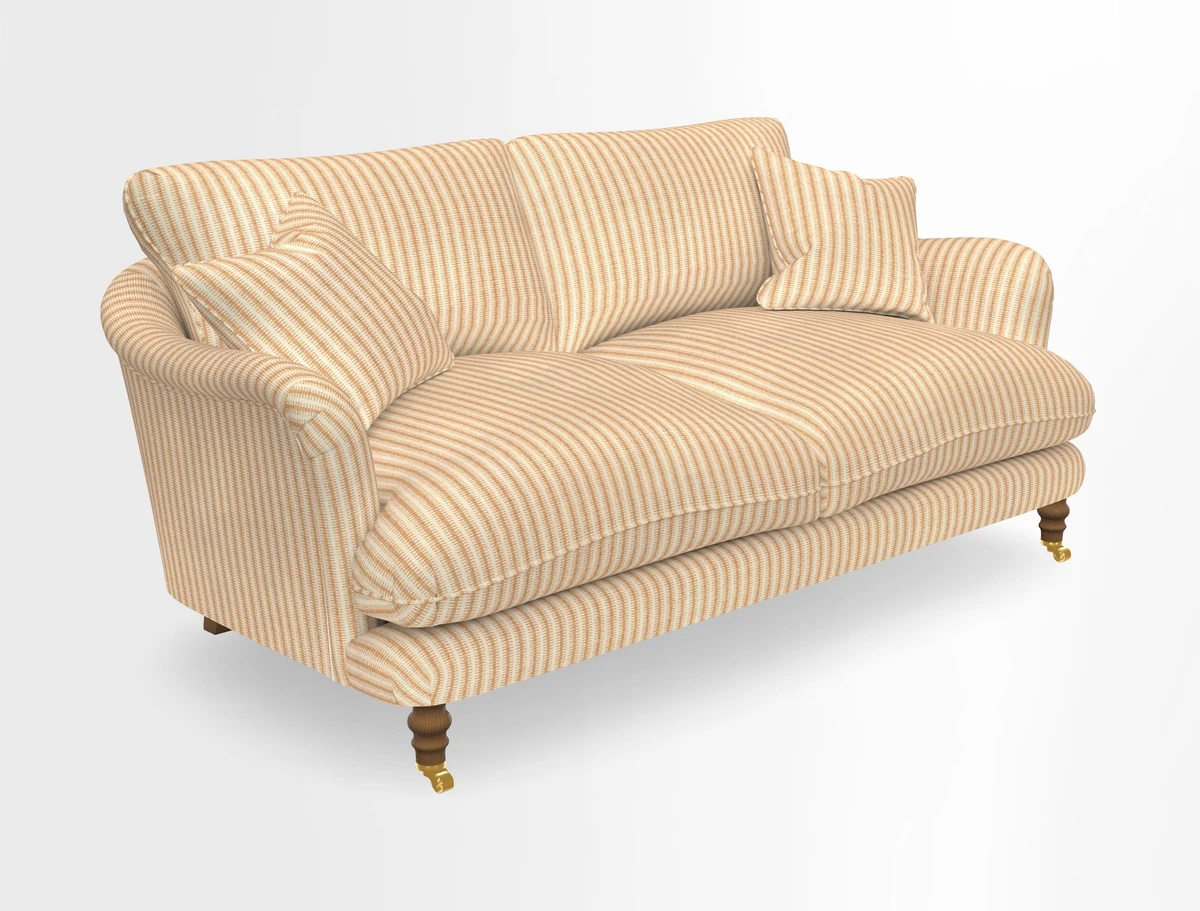 Pugin 3 Seater Sofa in V&A Threads of India Varanasi Wilderness Ink