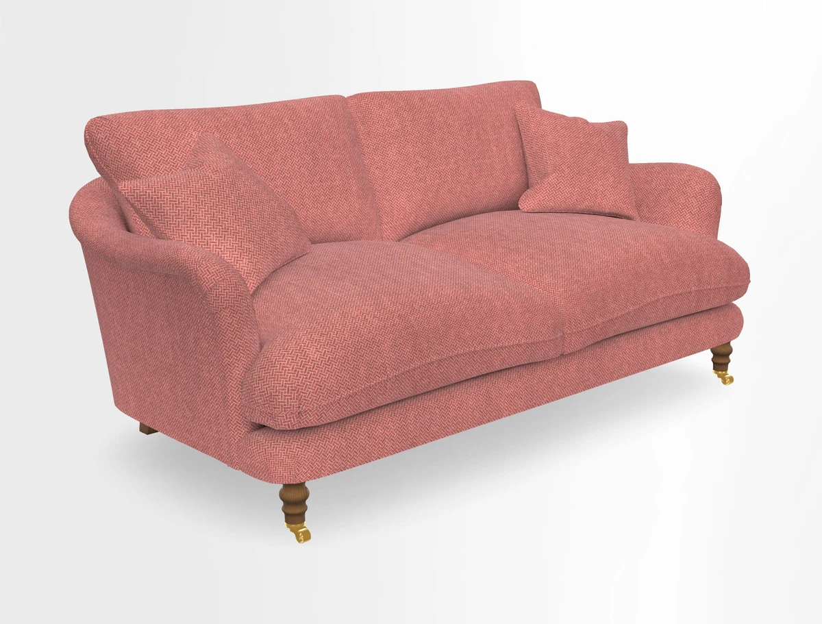 Pugin 3 Seater Sofa in V&A Threads of India Varanasi Wilderness Ink