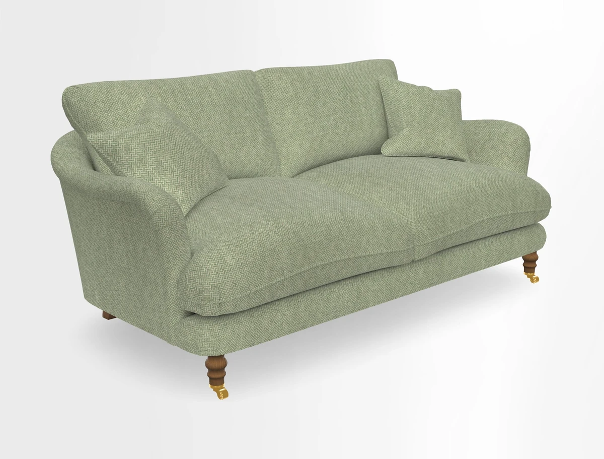 Pugin 3 Seater Sofa in V&A Threads of India Varanasi Wilderness Ink