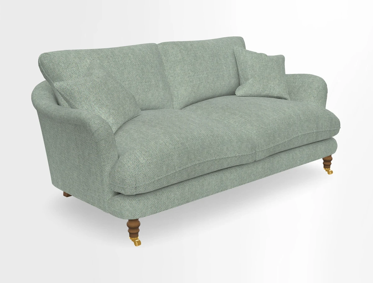 Pugin 3 Seater Sofa in V&A Threads of India Varanasi Wilderness Ink