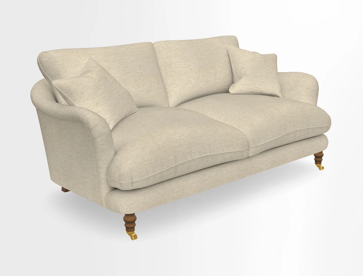 Pugin 3 Seater Sofa in V&A Threads of India Varanasi Wilderness Ink