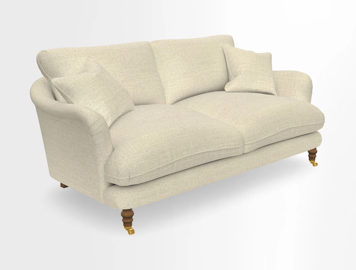 Pugin 3 Seater Sofa in V&A Threads of India Varanasi Wilderness Ink
