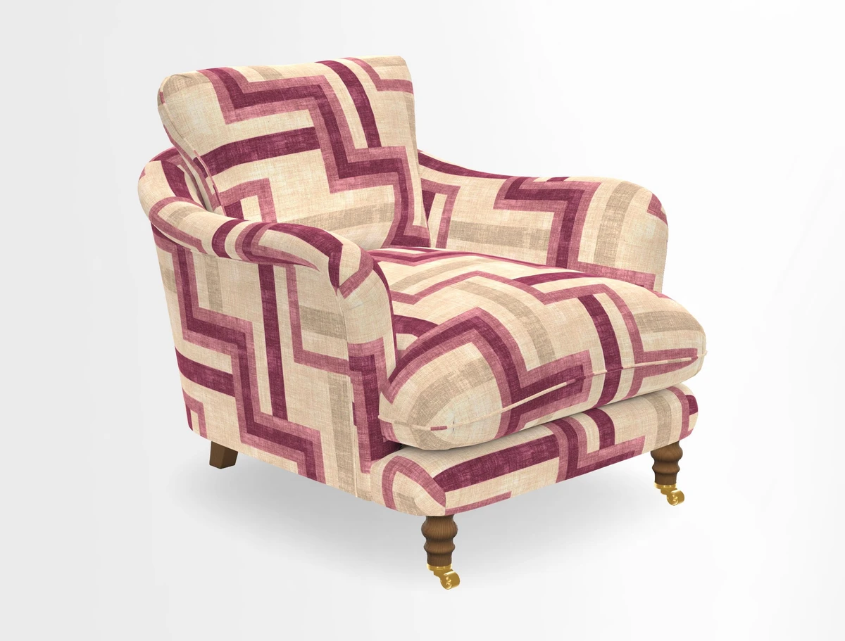 V&A Collection Pugin Chair in Two Tone Plain Biscuit