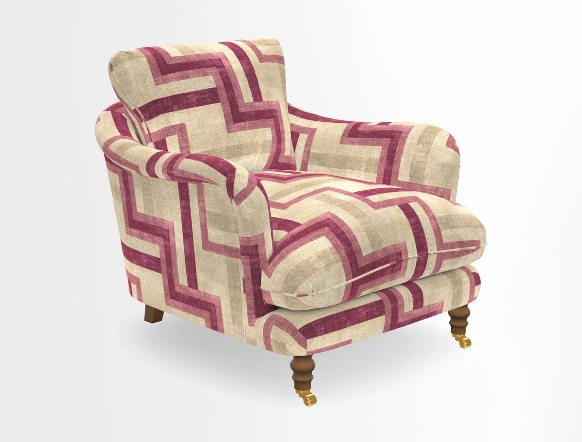 V&A Collection Pugin Chair in Two Tone Plain Biscuit