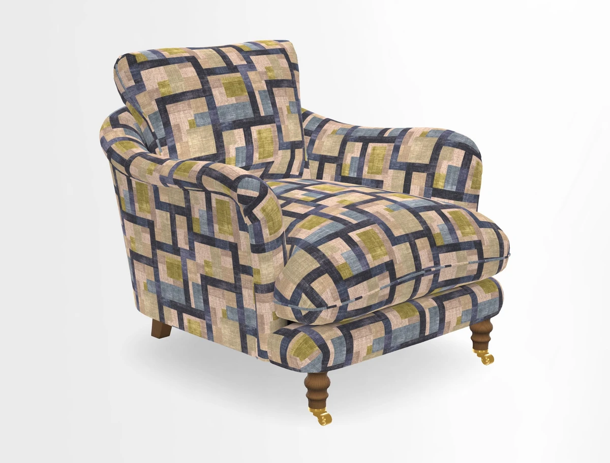 V&A Collection Pugin Chair in Two Tone Plain Biscuit