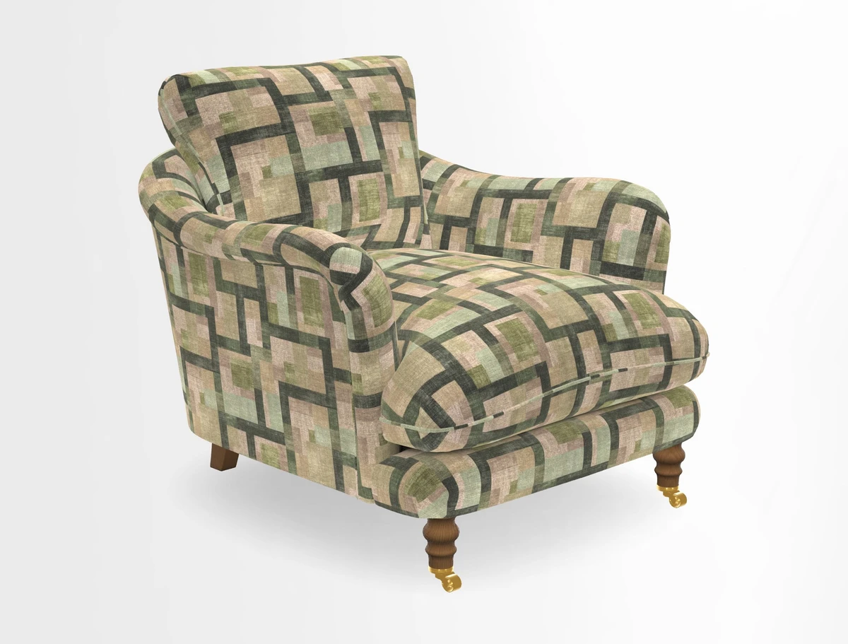 V&A Collection Pugin Chair in Two Tone Plain Biscuit