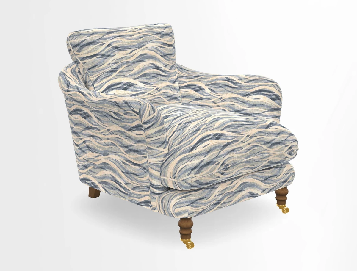 V&A Collection Pugin Chair in Two Tone Plain Biscuit