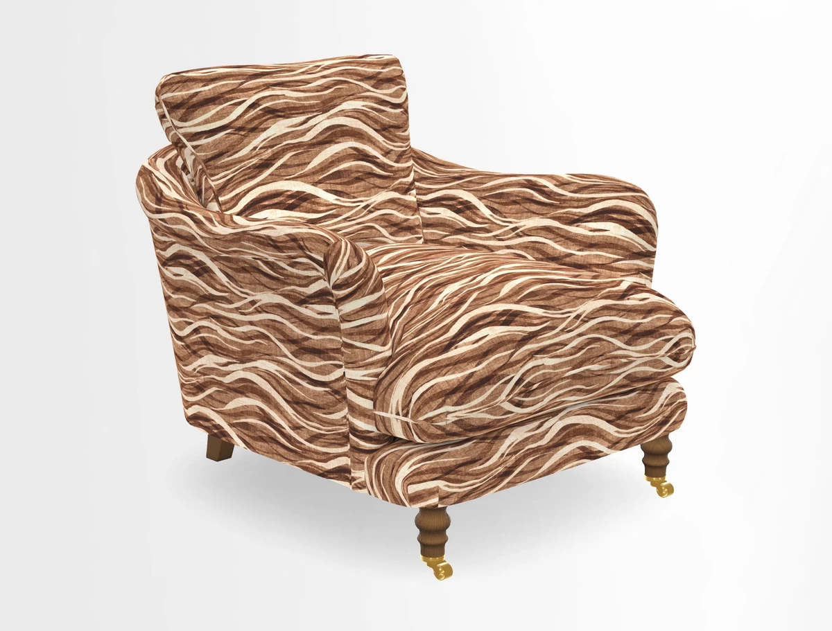 V&A Collection Pugin Chair in Two Tone Plain Biscuit
