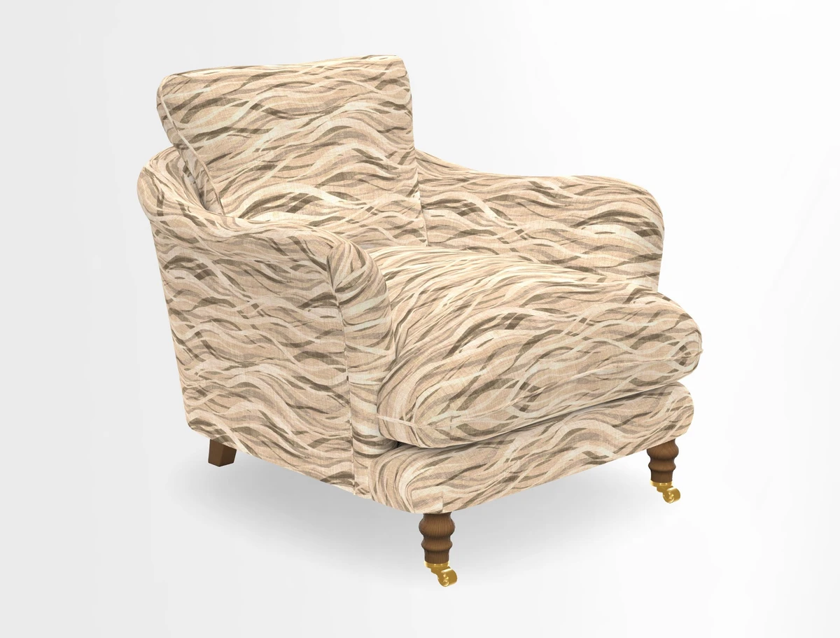 V&A Collection Pugin Chair in Two Tone Plain Biscuit