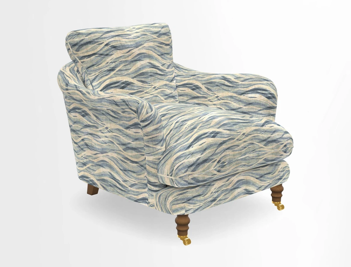V&A Collection Pugin Chair in Two Tone Plain Biscuit