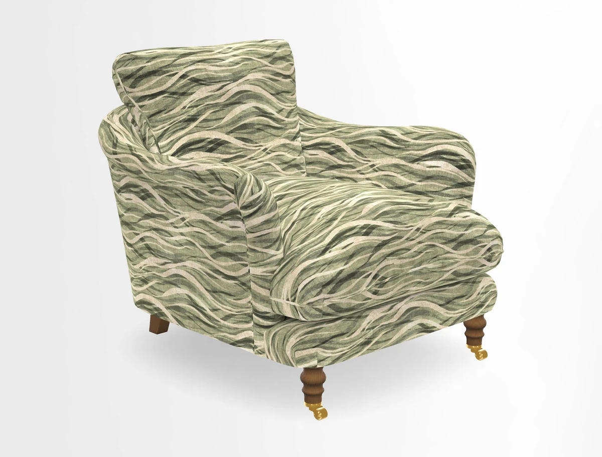 V&A Collection Pugin Chair in Two Tone Plain Biscuit