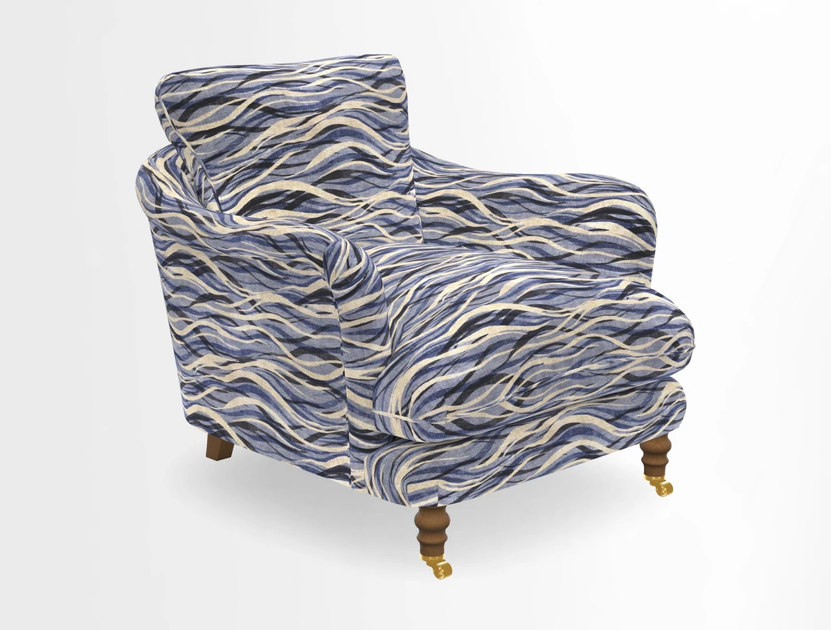V&A Collection Pugin Chair in Two Tone Plain Biscuit