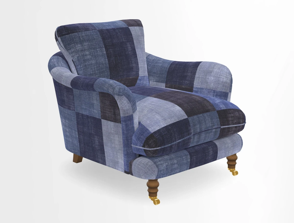 V&A Collection Pugin Chair in Two Tone Plain Biscuit