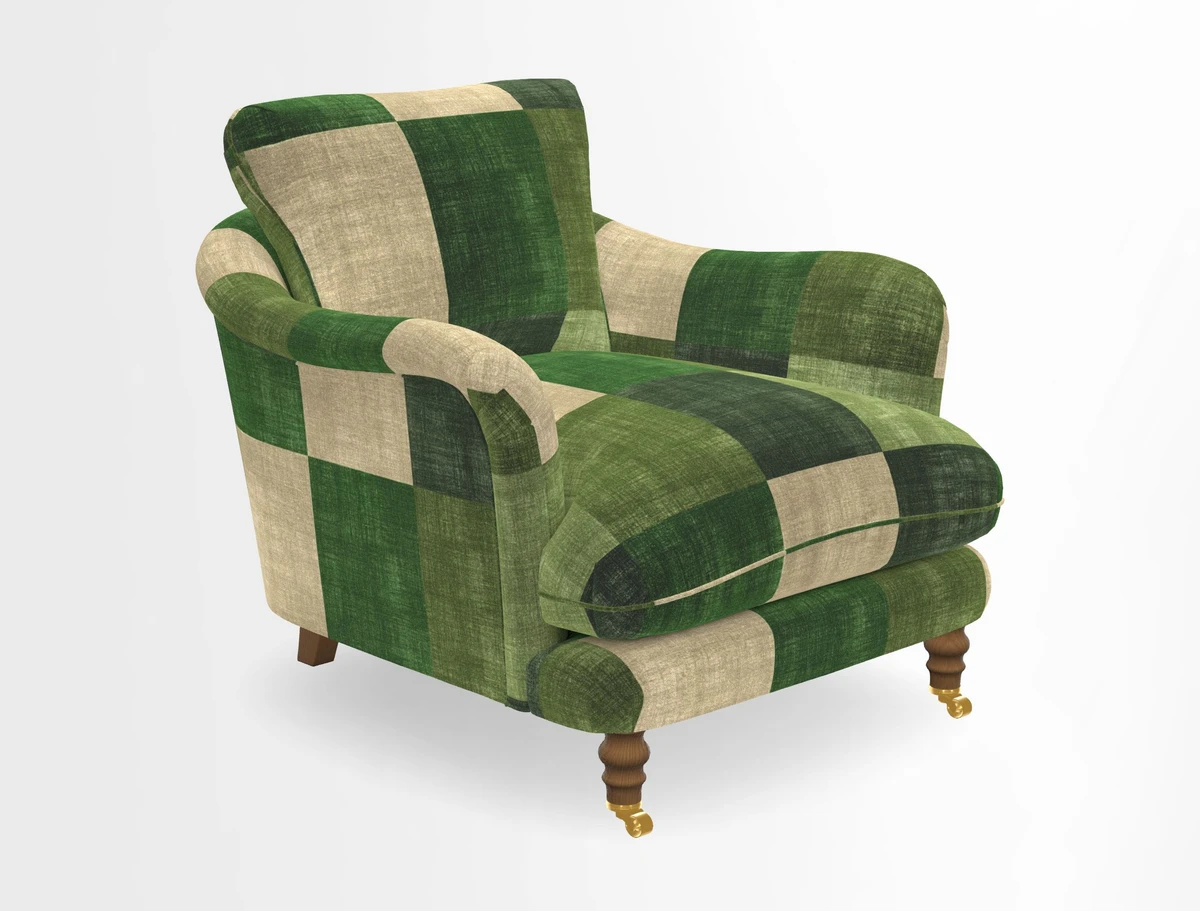 V&A Collection Pugin Chair in Two Tone Plain Biscuit