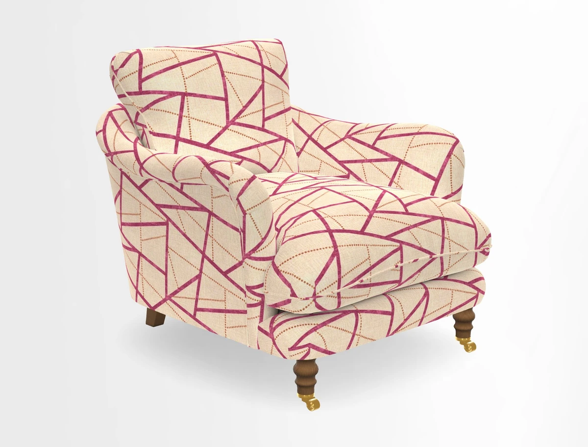 V&A Collection Pugin Chair in Two Tone Plain Biscuit