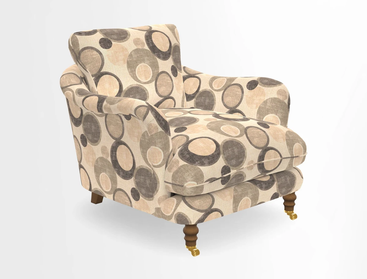 V&A Collection Pugin Chair in Two Tone Plain Biscuit