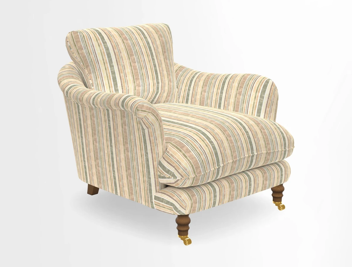 V&A Collection Pugin Chair in Two Tone Plain Biscuit