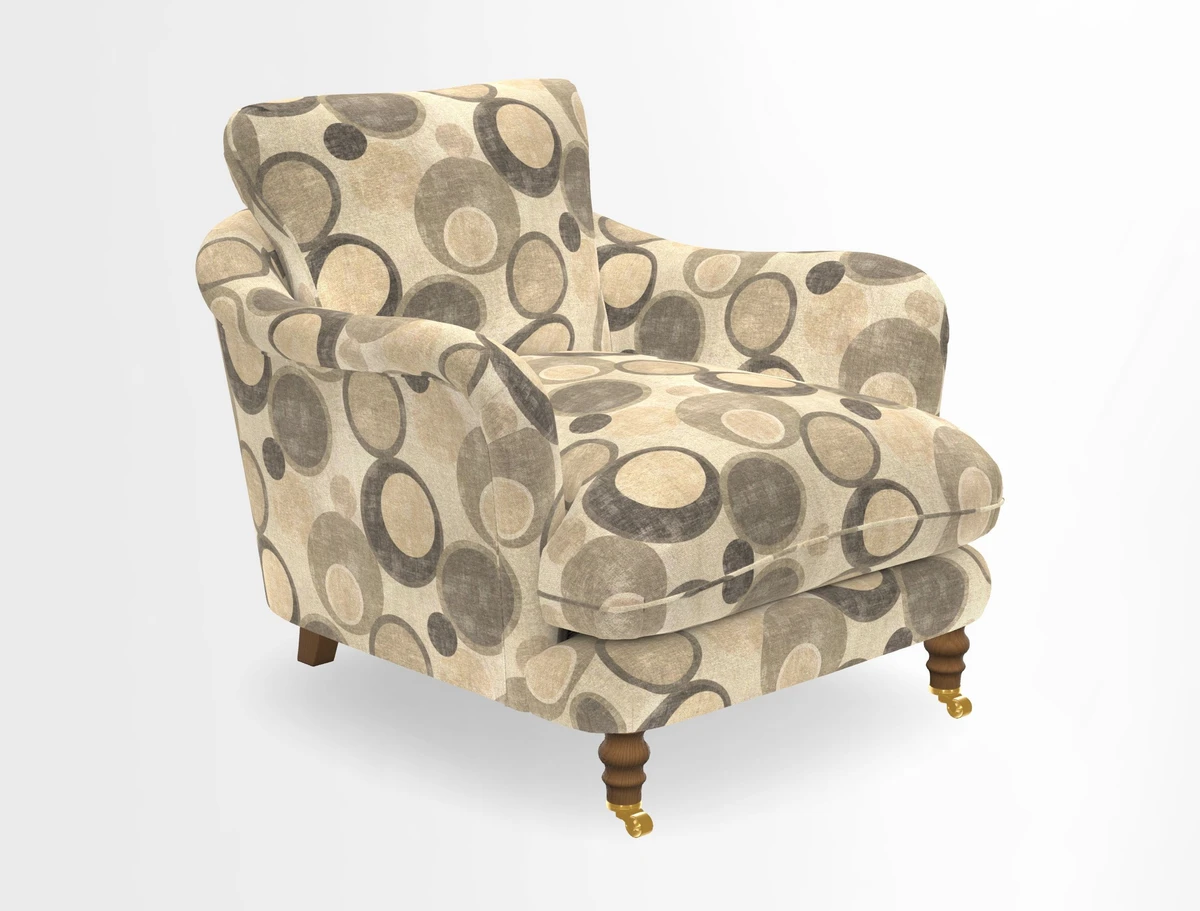 V&A Collection Pugin Chair in Two Tone Plain Biscuit