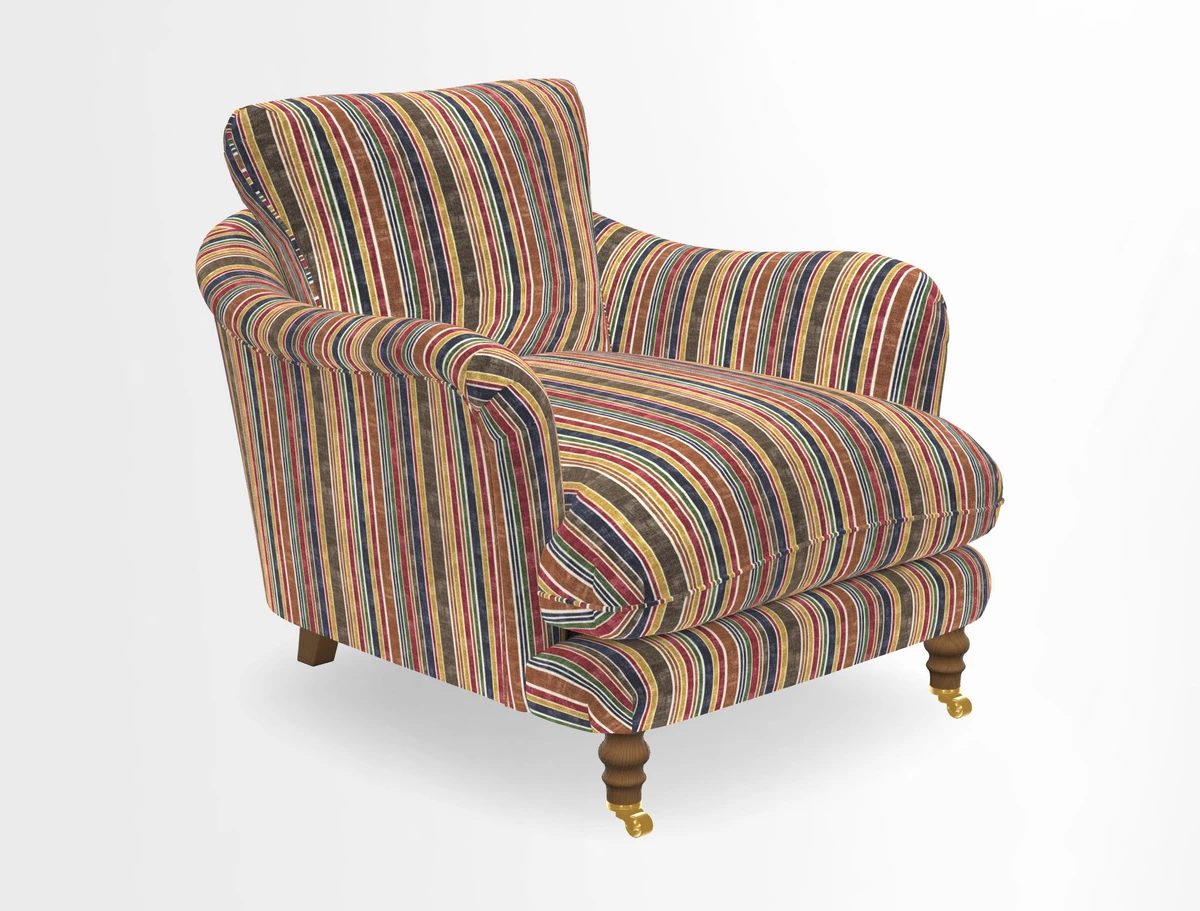 V&A Collection Pugin Chair in Two Tone Plain Biscuit