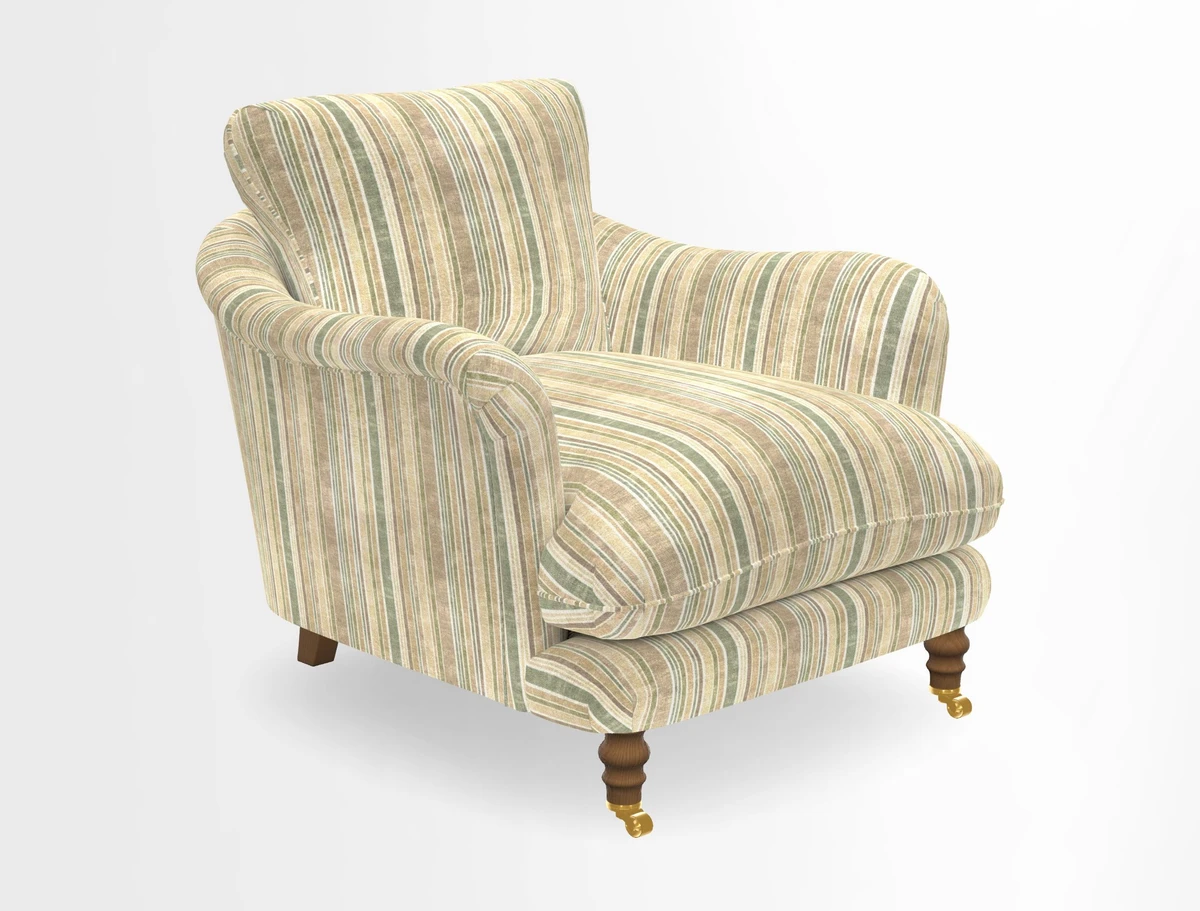 V&A Collection Pugin Chair in Two Tone Plain Biscuit