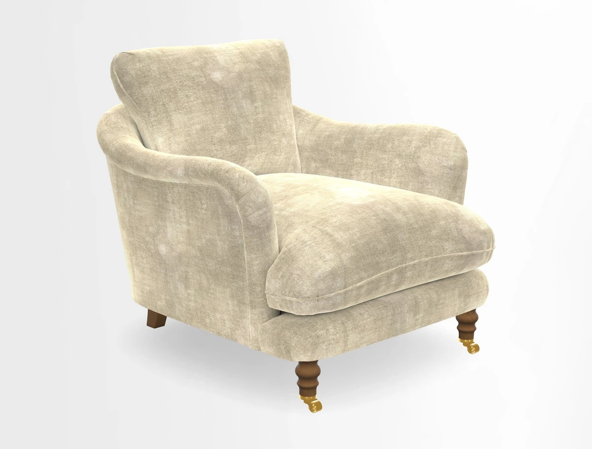V&A Collection Pugin Chair in Two Tone Plain Biscuit