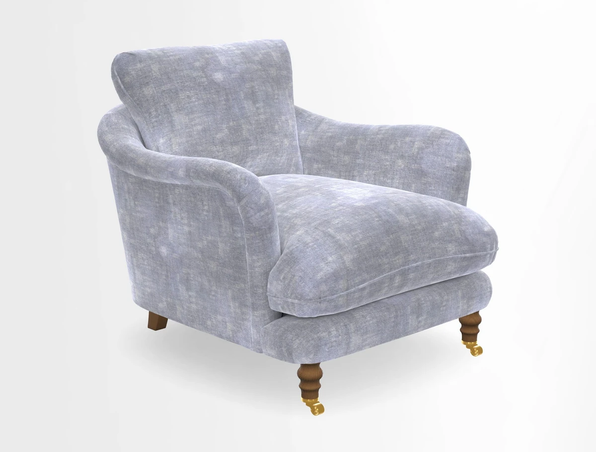 V&A Collection Pugin Chair in Two Tone Plain Biscuit