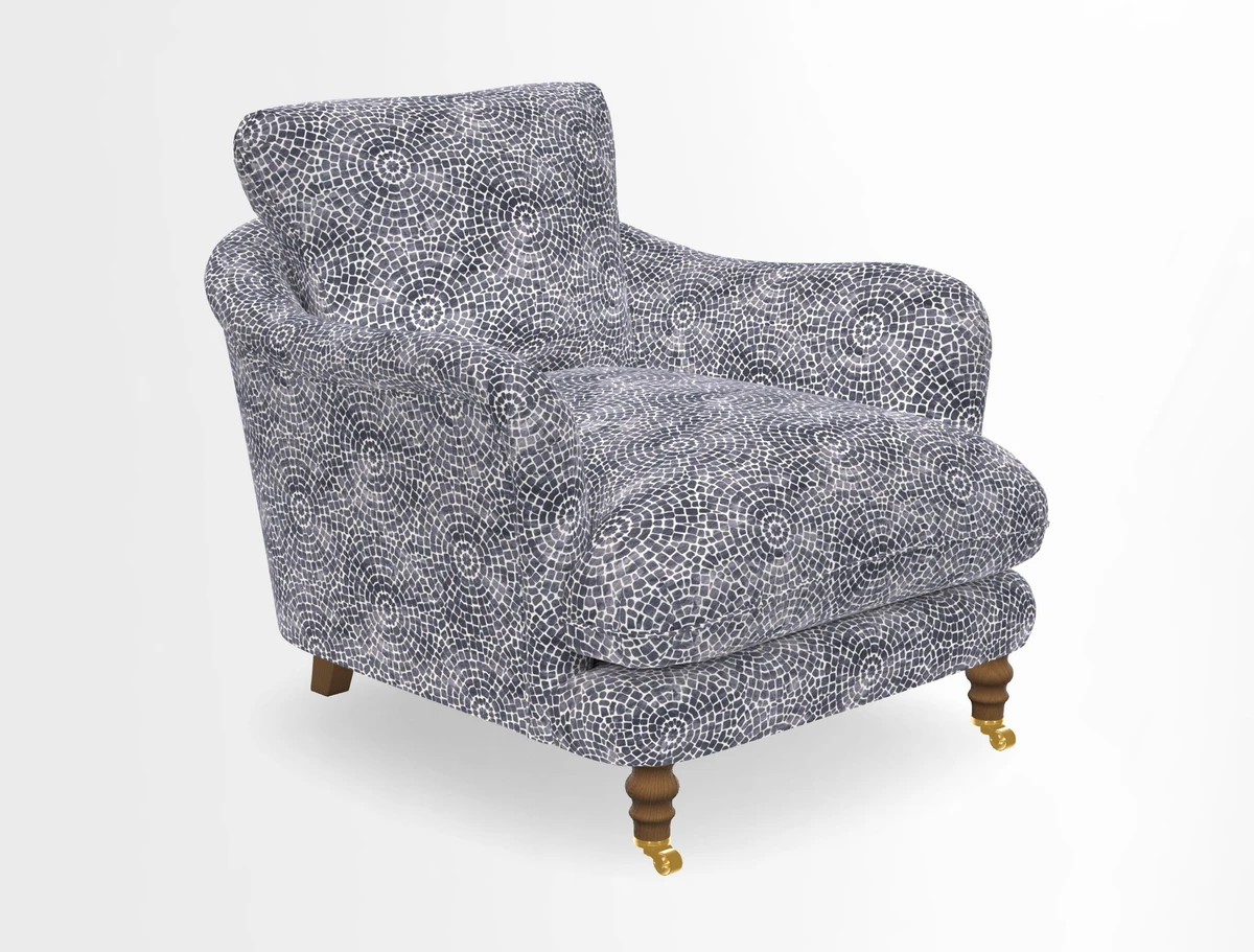 V&A Collection Pugin Chair in Two Tone Plain Biscuit