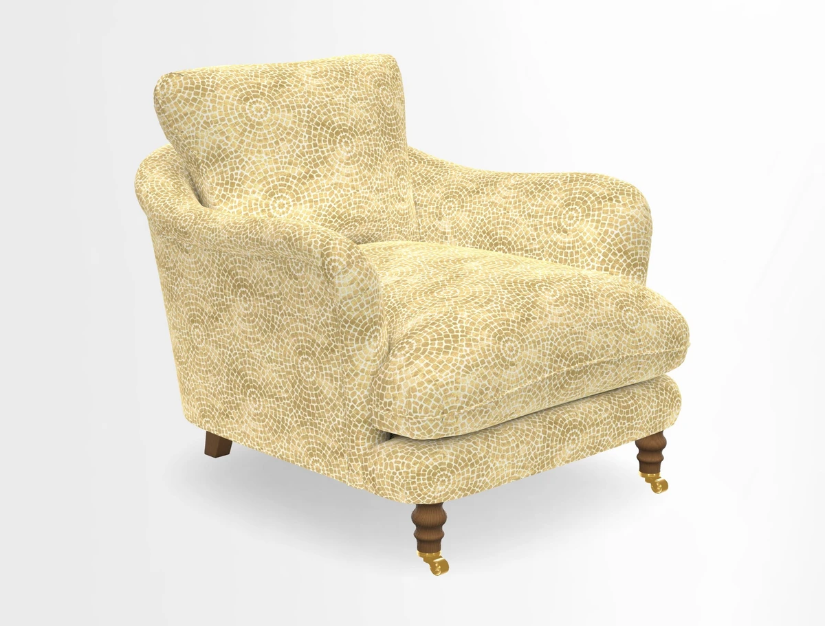 V&A Collection Pugin Chair in Two Tone Plain Biscuit