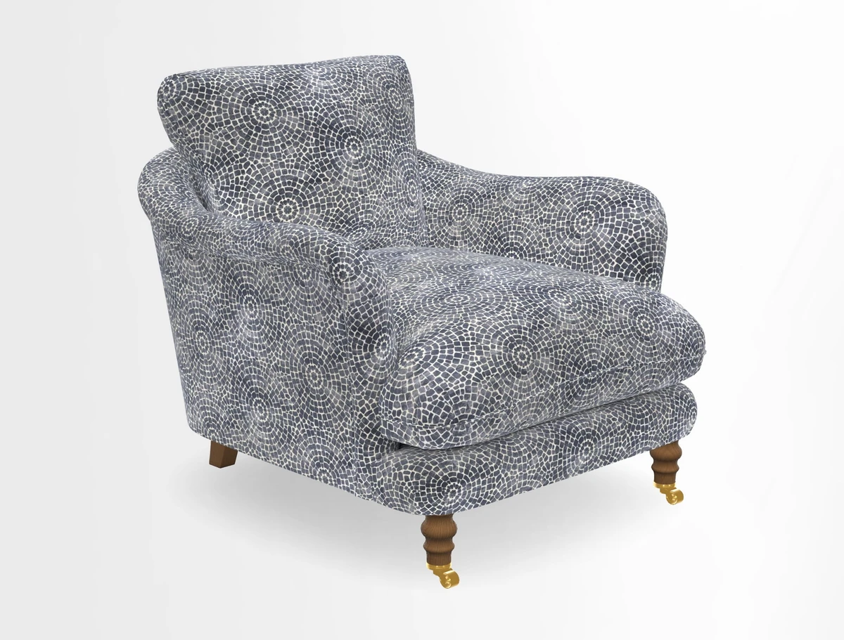 V&A Collection Pugin Chair in Two Tone Plain Biscuit