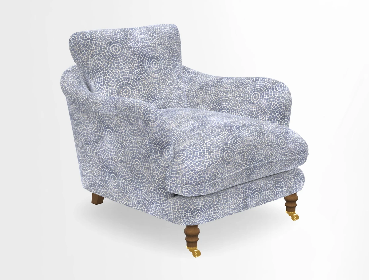 V&A Collection Pugin Chair in Two Tone Plain Biscuit
