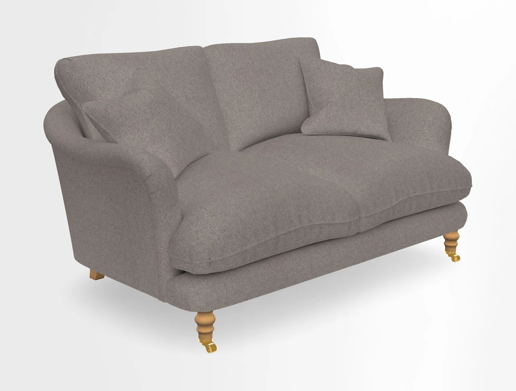 Pugin 3 Seater Sofa in V&A Threads of India Varanasi Wilderness Ink