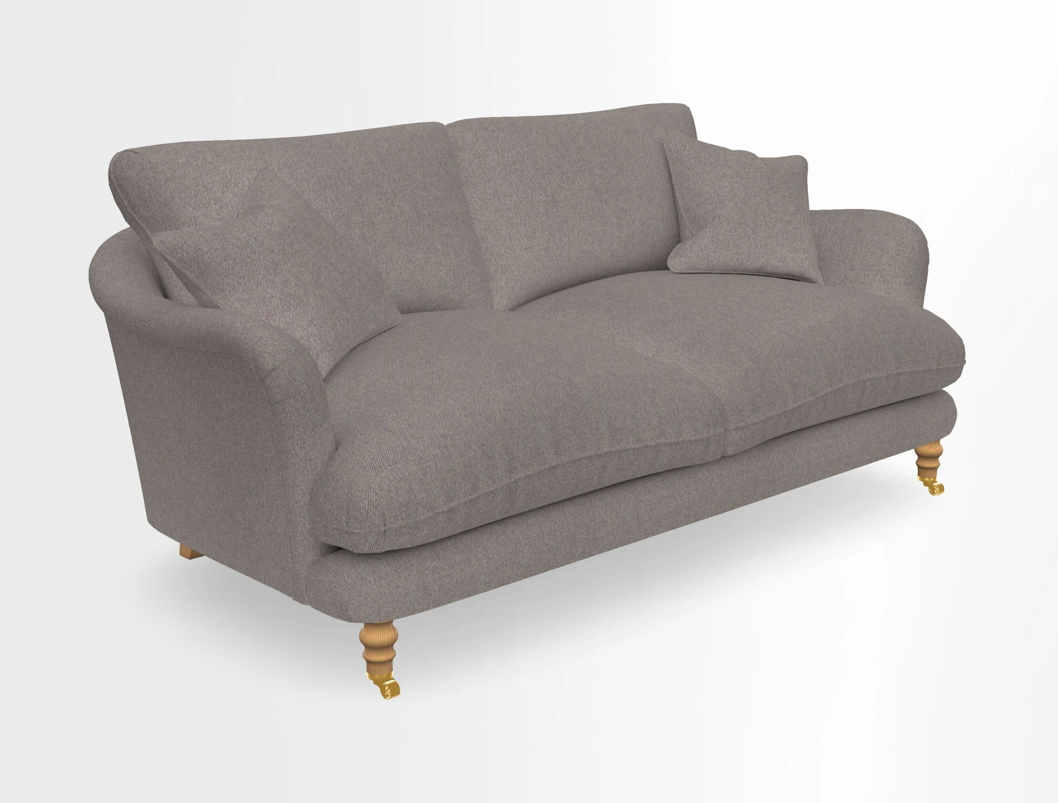 Pugin 3 Seater Sofa in V&A Threads of India Varanasi Wilderness Ink
