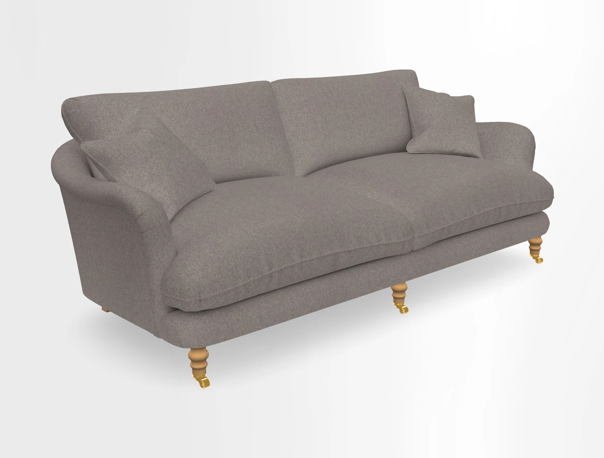 Pugin 3 Seater Sofa in V&A Threads of India Varanasi Wilderness Ink