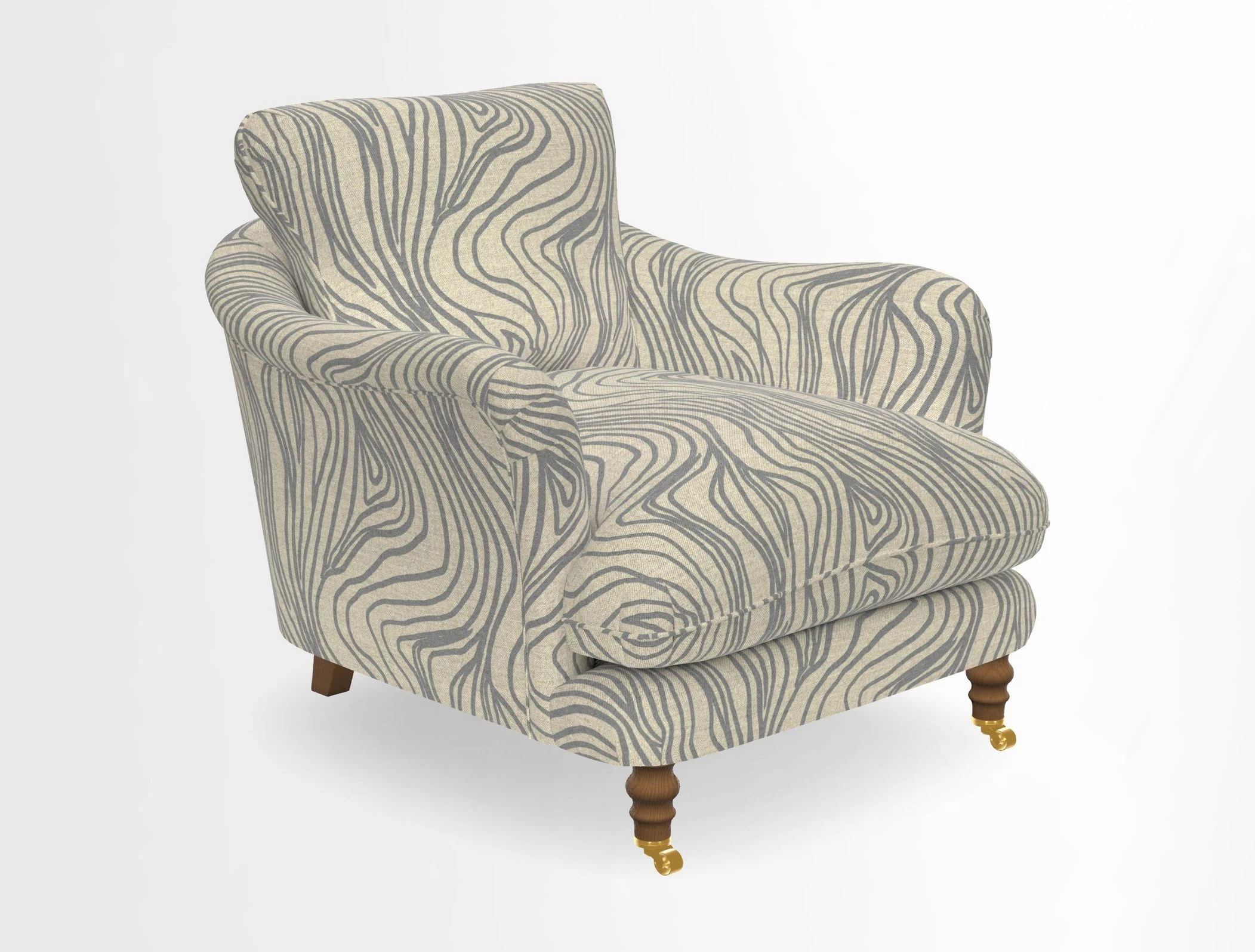 V&A Collection Pugin Chair in Two Tone Plain Biscuit