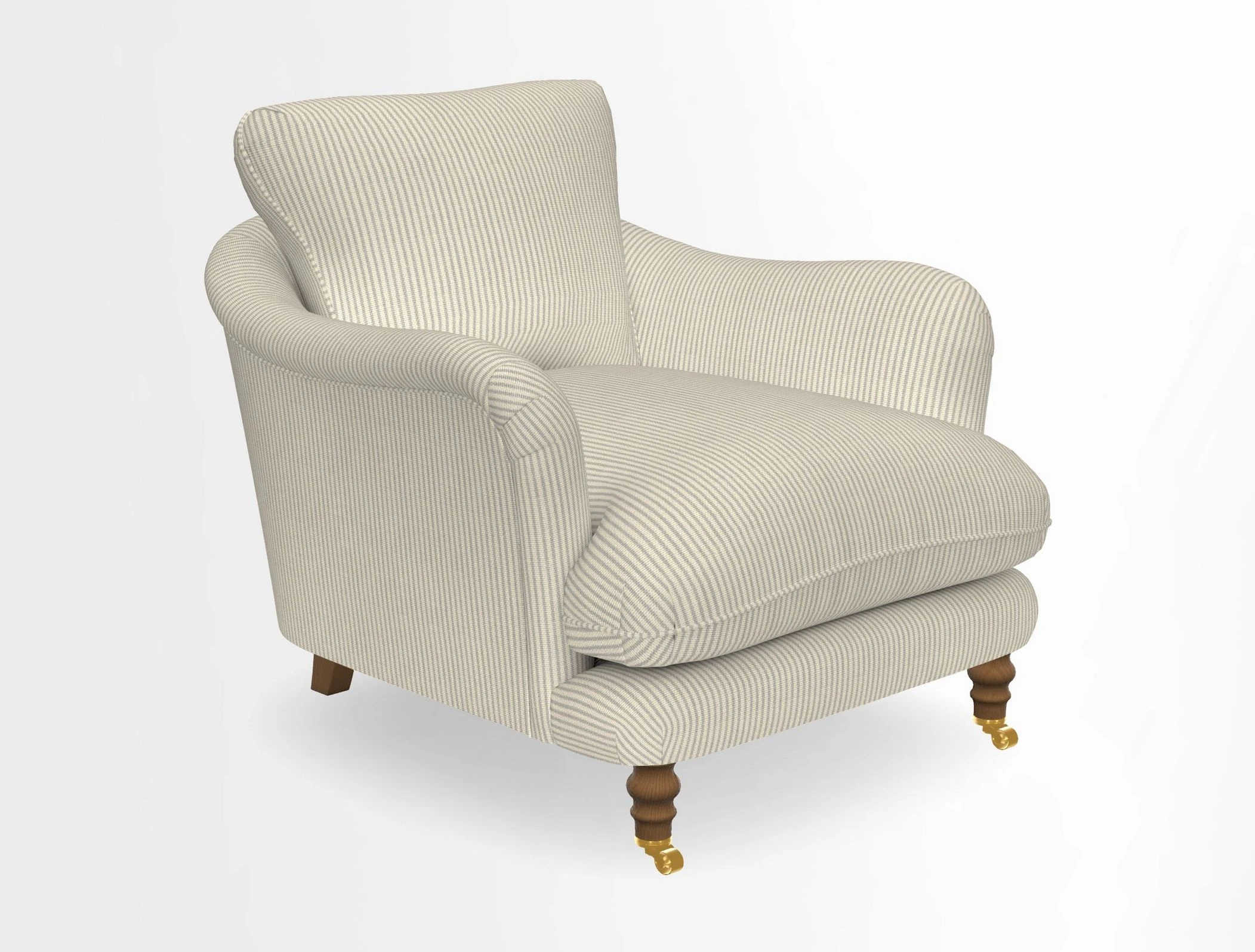 V&A Collection Pugin Chair in Two Tone Plain Biscuit