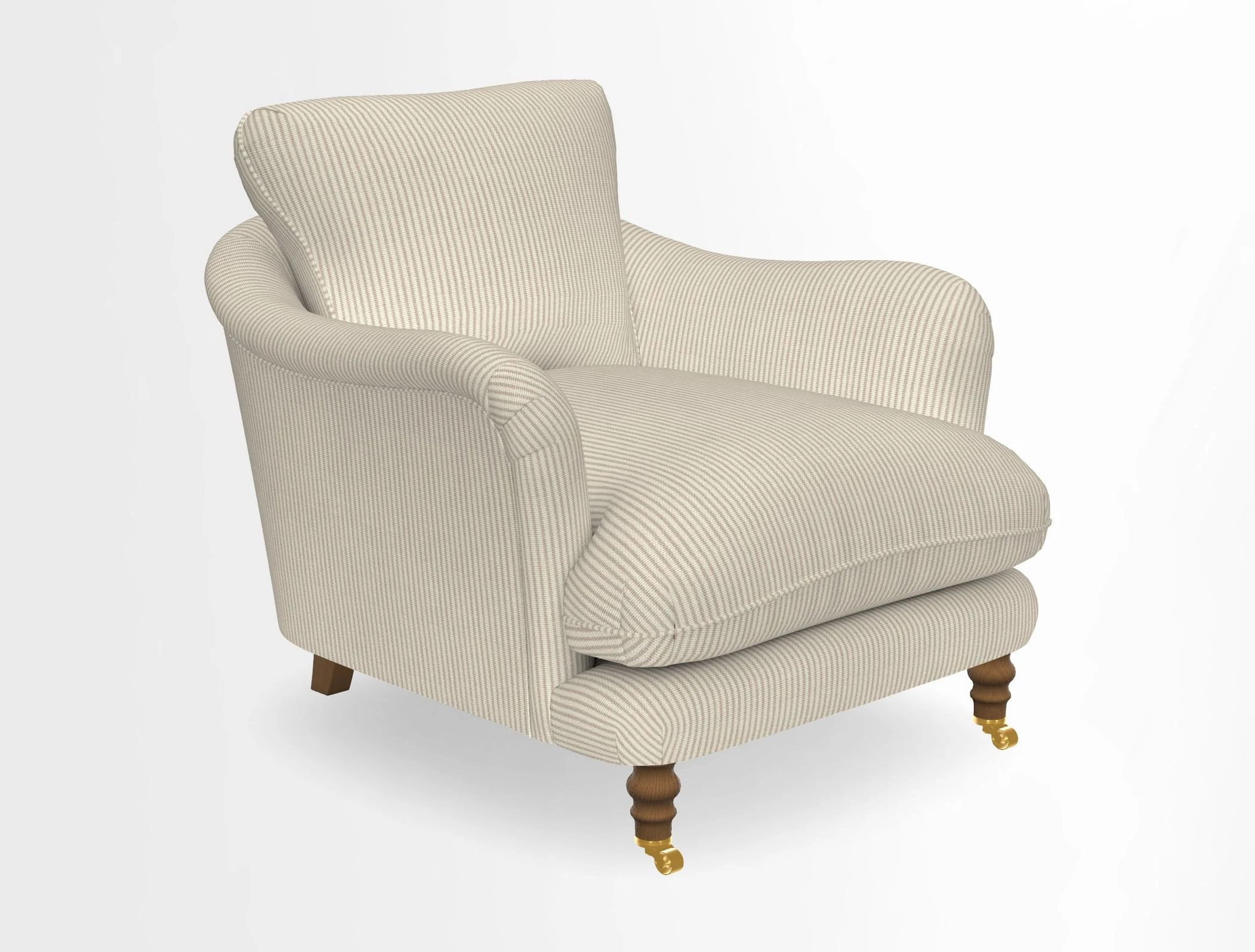 V&A Collection Pugin Chair in Two Tone Plain Biscuit