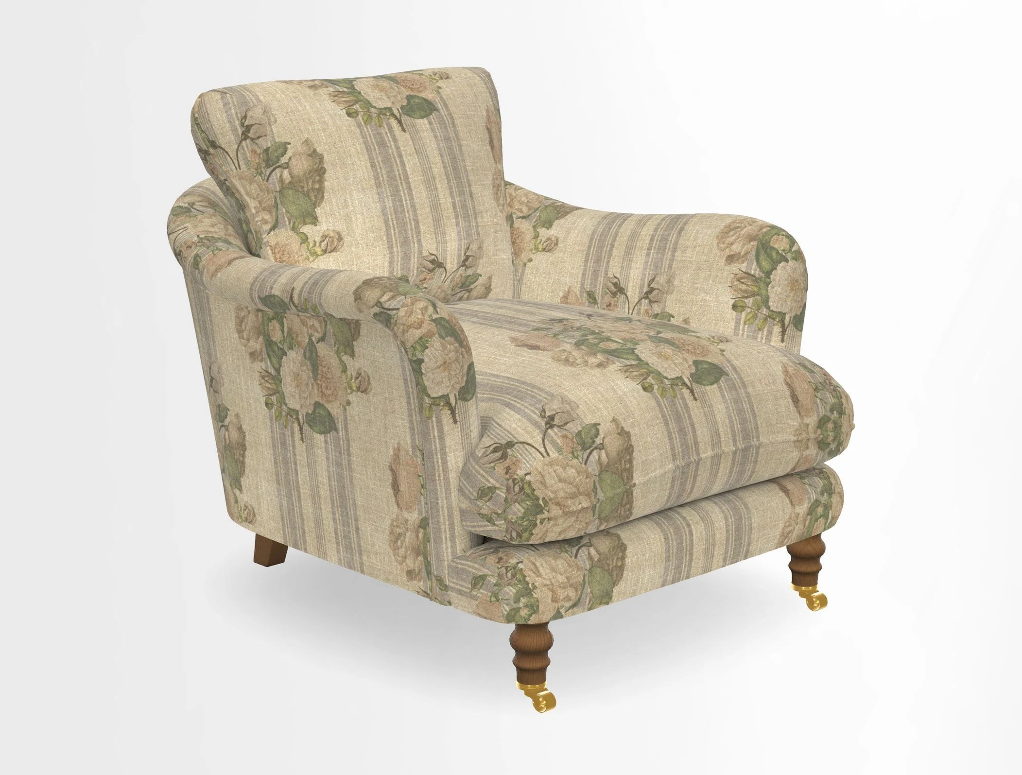 V&A Collection Pugin Chair in Two Tone Plain Biscuit