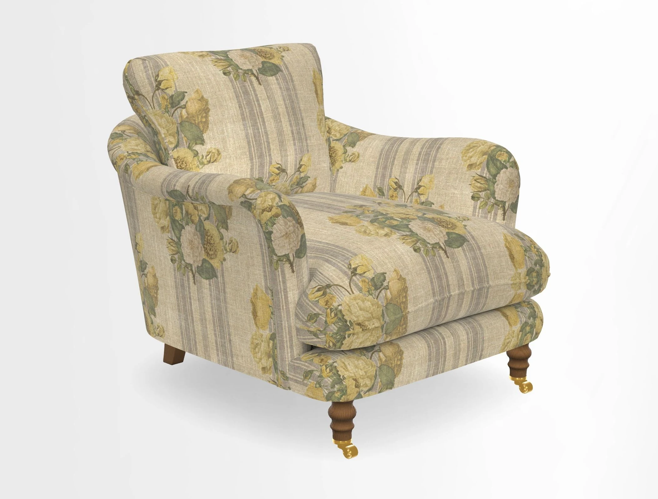 V&A Collection Pugin Chair in Two Tone Plain Biscuit