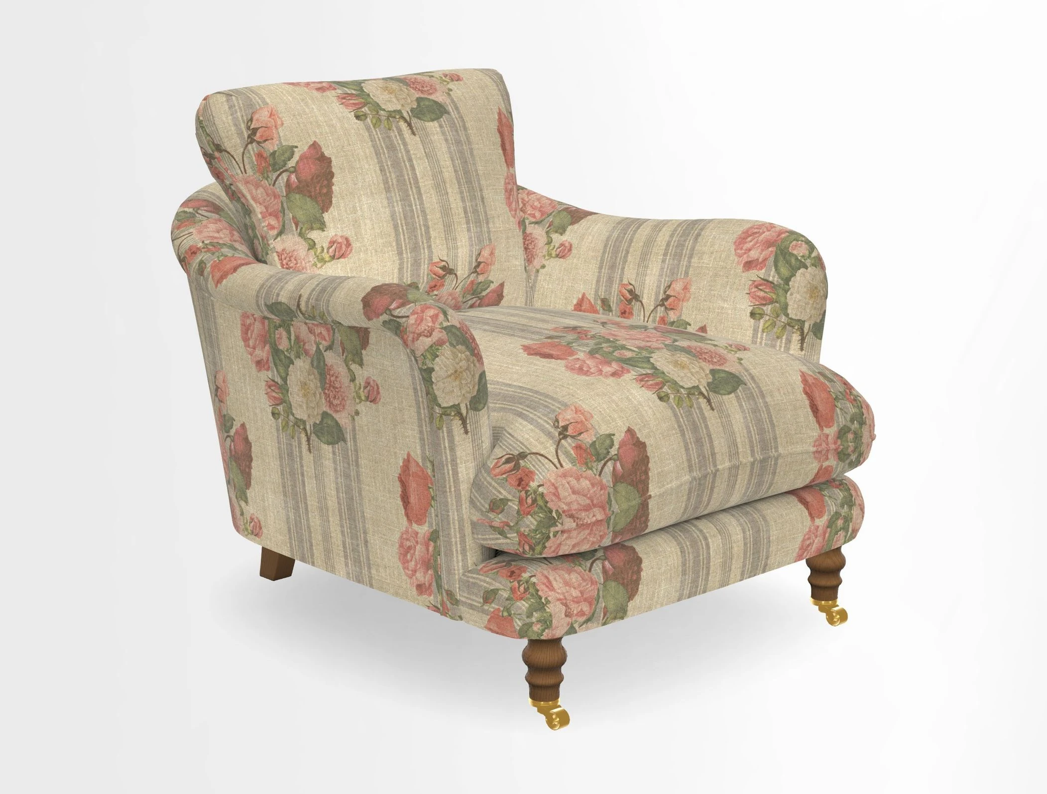 V&A Collection Pugin Chair in Two Tone Plain Biscuit