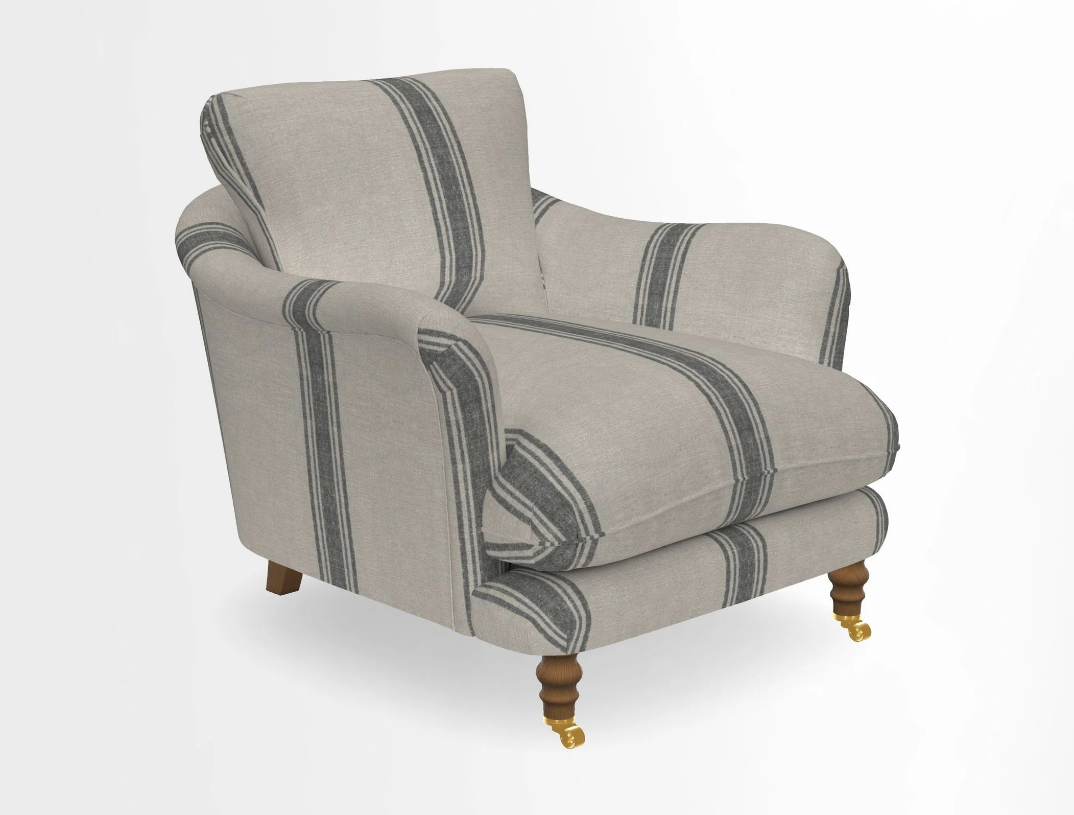 V&A Collection Pugin Chair in Two Tone Plain Biscuit