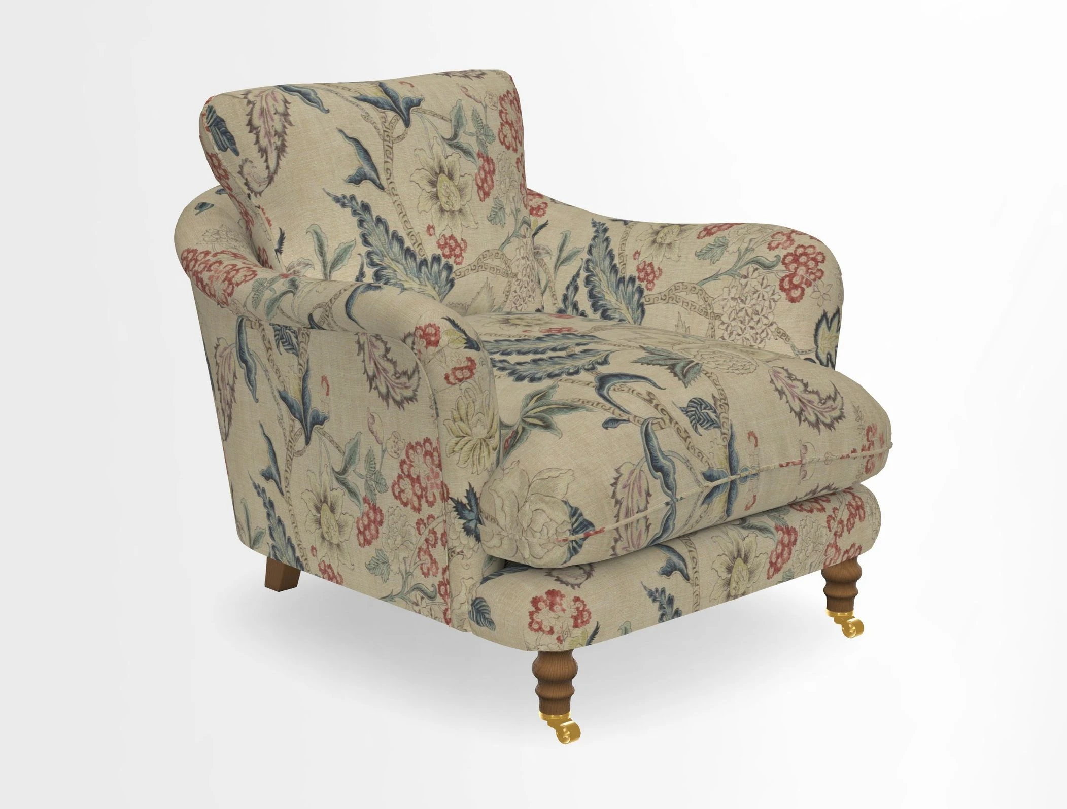 V&A Collection Pugin Chair in Two Tone Plain Biscuit