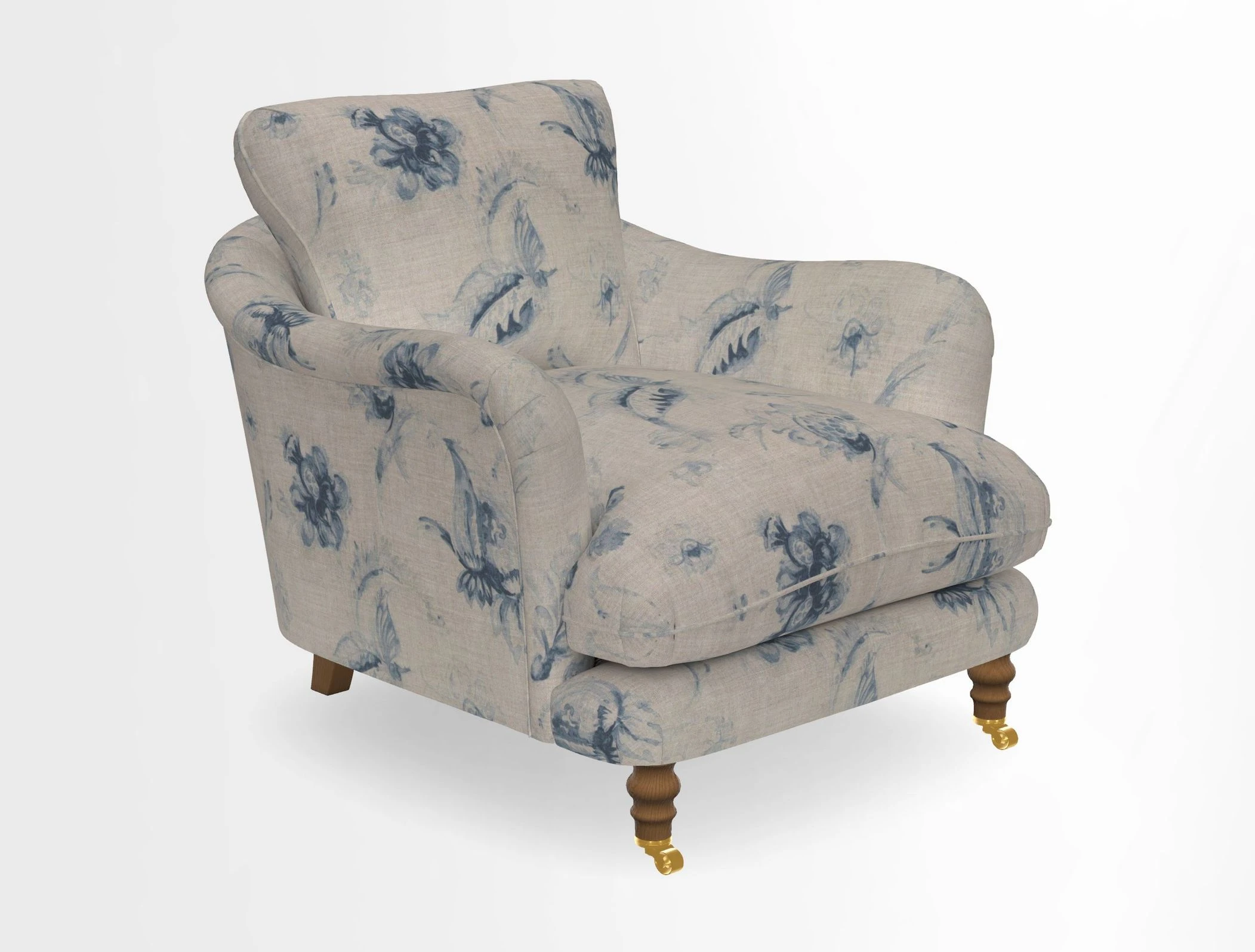 V&A Collection Pugin Chair in Two Tone Plain Biscuit