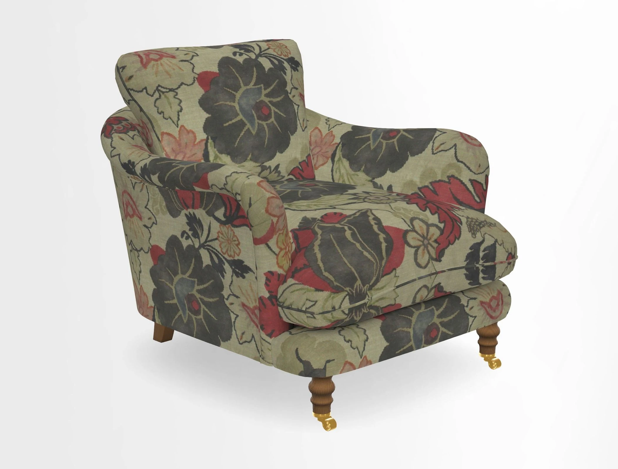 V&A Collection Pugin Chair in Two Tone Plain Biscuit