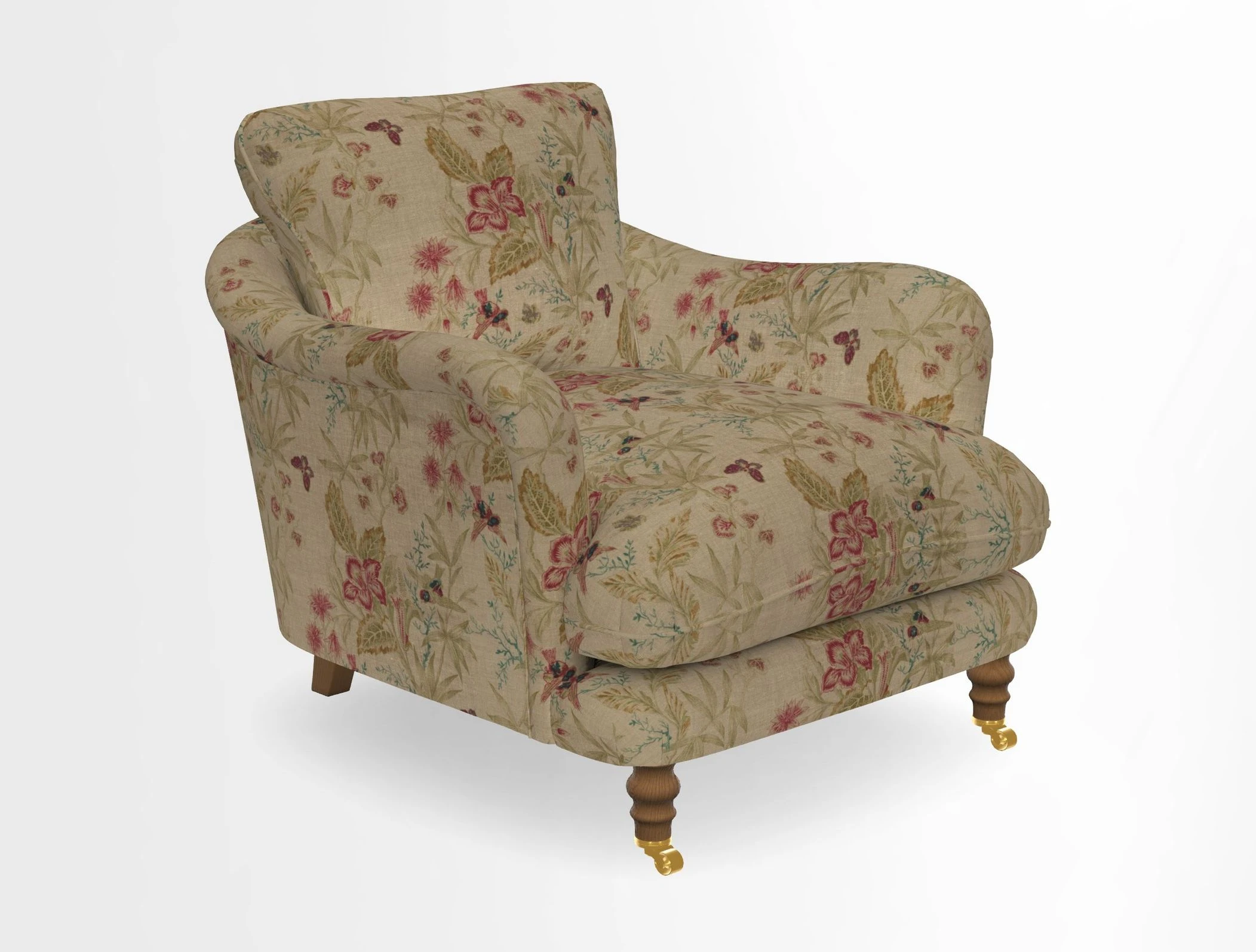 V&A Collection Pugin Chair in Two Tone Plain Biscuit