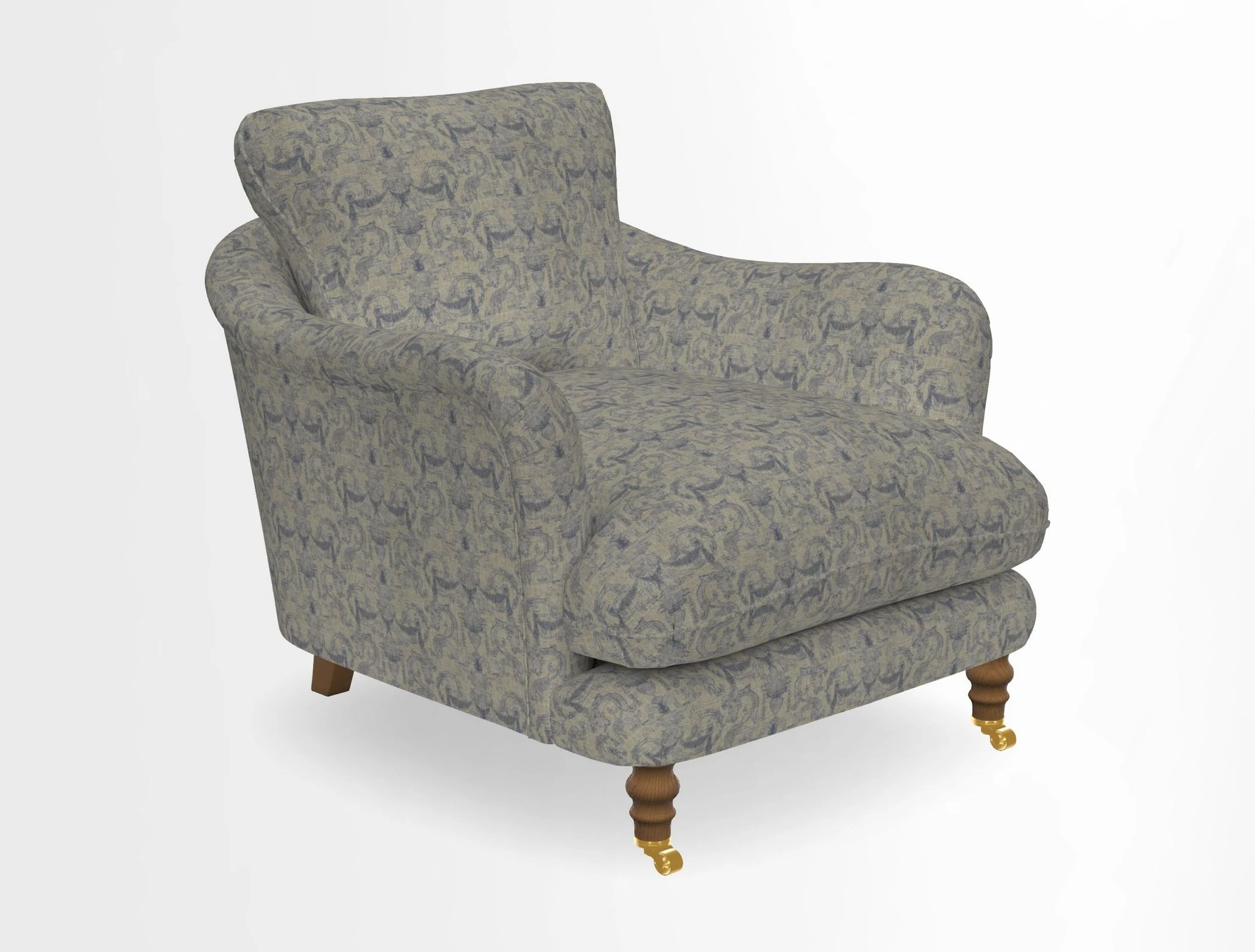 V&A Collection Pugin Chair in Two Tone Plain Biscuit