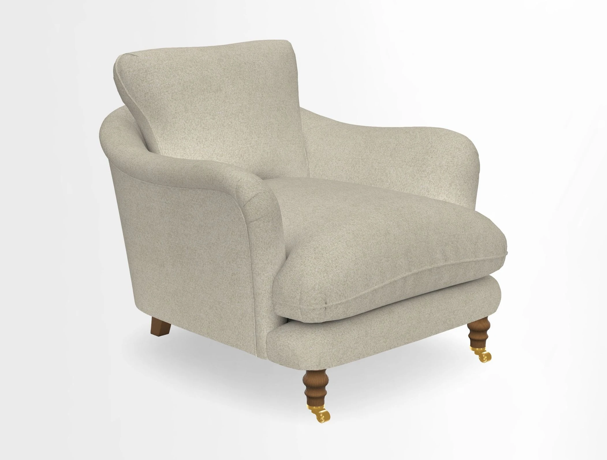 V&A Collection Pugin Chair in Two Tone Plain Biscuit