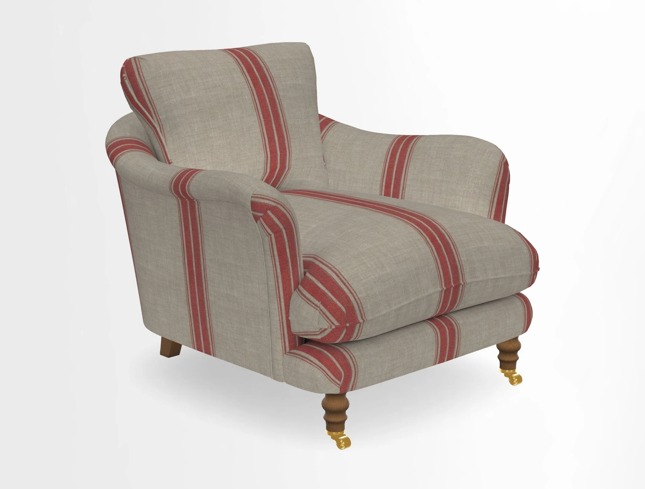 V&A Collection Pugin Chair in Two Tone Plain Biscuit